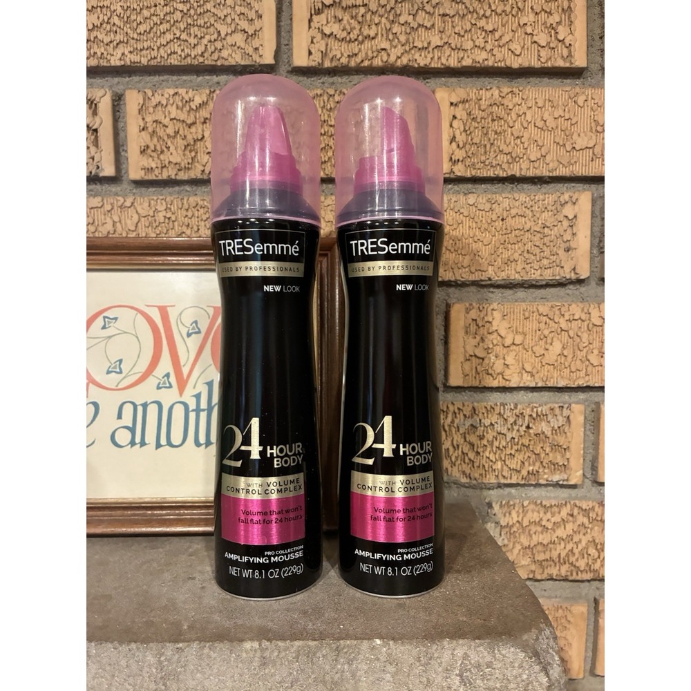 Lot (2) TRESemme 24 Hour Body Amplifying Mousse Volume Control Complex 8.1 oz
